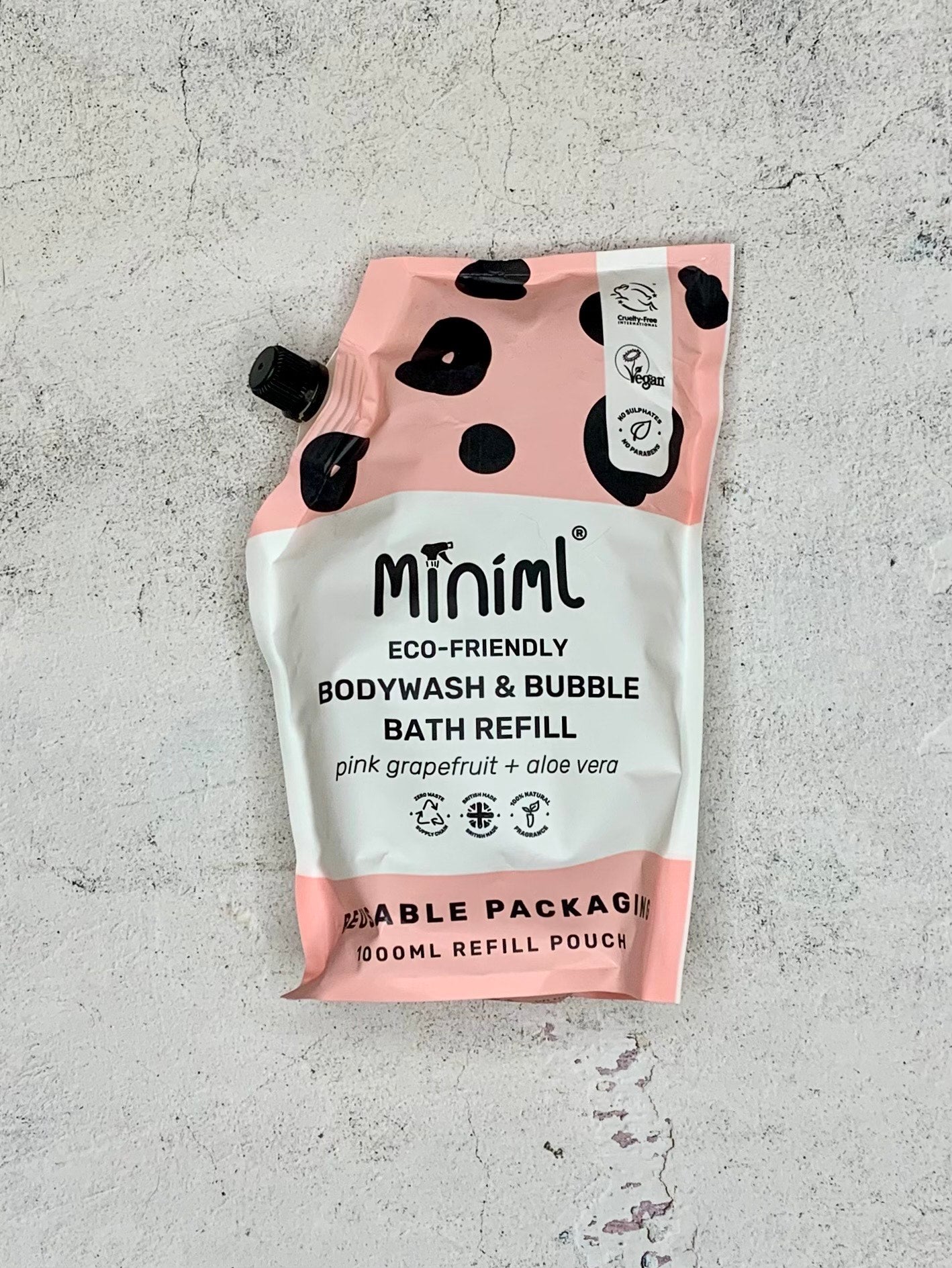 Miniml Bodywash and Bubble Bath - 1L