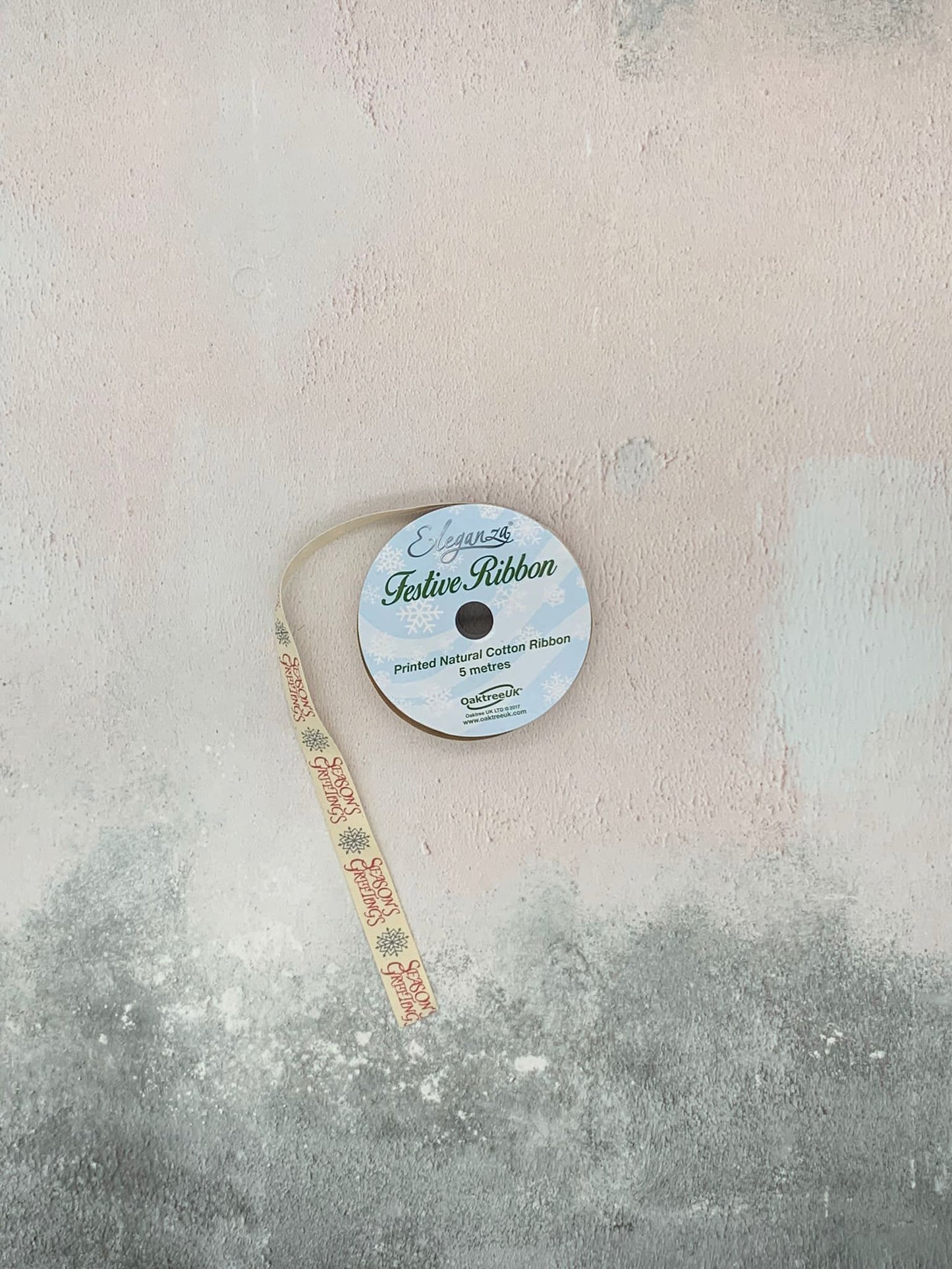 Natural Cotton Festive Ribbon 5m